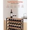 Freestanding 8-Tier Wine Bottle Holder with Wood Tabletop, 48 Bottle Capacity